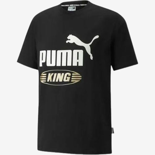 PUMA彪马正品男款KingLogo经典休闲日常穿着短袖T恤533590-01