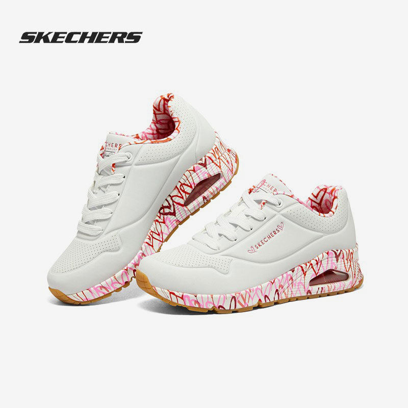 Skechers/斯凯奇正品女子舒适低帮系带透气涂鸦运动休闲鞋,运动鞋new,运动休闲鞋,淘宝优惠券,粉丝福利购,淘宝优惠卷