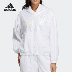 新款 当季 女子宽松舒适休闲运动外套GP5408 阿迪达斯正品 Adidas