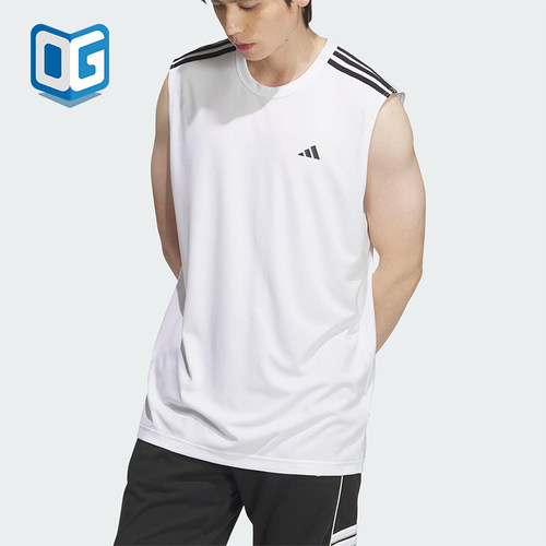 Adidas/阿迪达斯正品2025夏季男女透气经典宽松训练背心KE5907