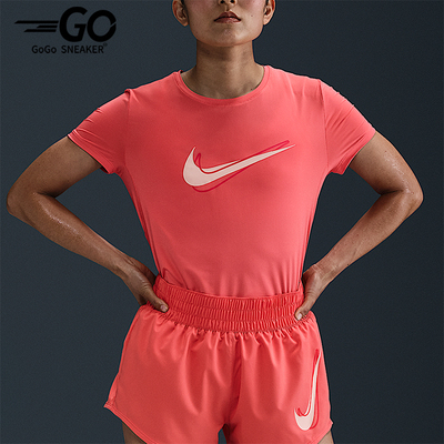 Nike/耐克正品Dri-FIT女士套头跑步运动透气训练短袖HJ2205-814