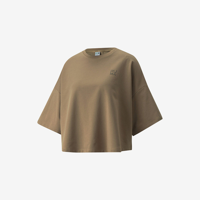 Puma/彪马正品夏季新款女士时尚休闲简约圆领短袖535070-63