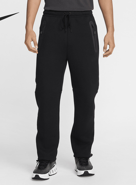 Nike/耐克官方正品Tech男士休闲运动针织抽绳直筒长裤HJ6534-010