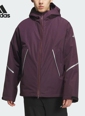 Adidas/阿迪达斯官方正品2026春季款男女连帽耐穿休闲外套KT4971