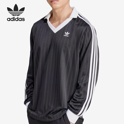 Adidas/阿迪达斯正品三叶草男士经典V领休闲运动长袖IZ4808