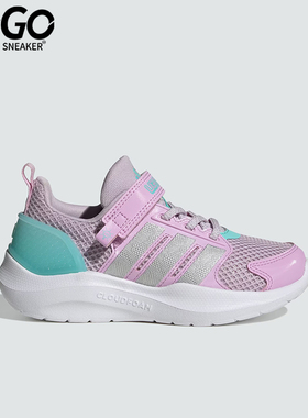 Adidas/阿迪达斯正品LIGHTORAMA RNR EL小童透气网面休闲鞋HQ9254