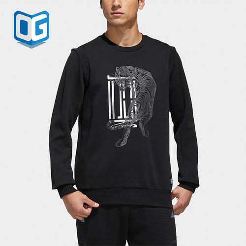 Adidas/阿迪达斯正品WJ GFX SWT男士休闲印花圆领运动卫衣GF4040