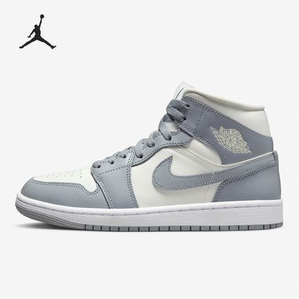 Nike/耐克官方正品AIR JORDAN 1 MID女子高帮休闲板鞋BQ6472-115