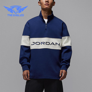 针织套头拼接运动休闲卫衣HF9920 JORDAN男士 492 耐克正品 Nike