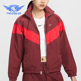 立领夹克外套FV6305 运动女士宽松训练梭织经典 619 耐克正品 Nike