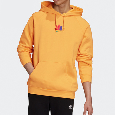 Adidas/阿迪达斯正品三叶草男子加绒保暖刺绣连帽卫衣GE6241