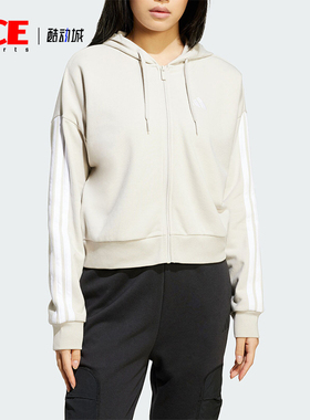 Adidas/阿迪达斯正品W 3S FT FZ HD女士拉链夹克外套JW1821