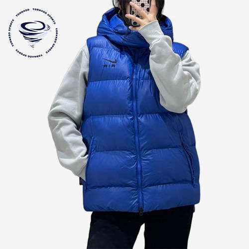 Nike/耐克正品秋冬男士连帽保暖户外休闲运动棉马甲FD6428-480