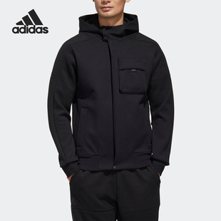 新款 当季 男子休闲舒适运动夹克外套GM4420 阿迪达斯正品 Adidas
