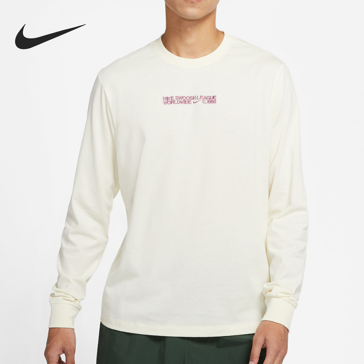 Nike/耐克官方正品当季新款男子圆领休闲长袖T恤DM6367-113