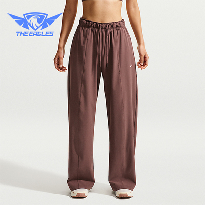 Nike/耐克正品One Dri-FIT 女士运动梭织阔腿系带长裤IQ0343-502