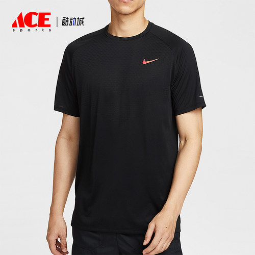 Nike/耐克正品Dri-FIT 男士套头跑步透气户外运动短袖HV2129-010