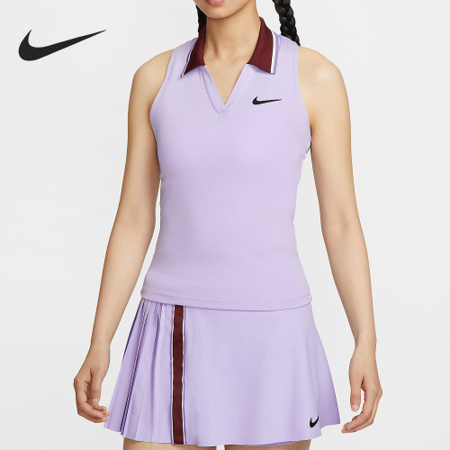 Nike/耐克正品Dri-FIT女士工字型后背透气网球背心FZ6753-515