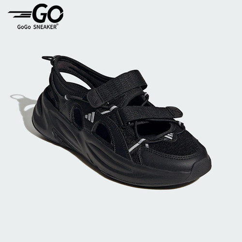 Adidas/阿迪达斯正品OZWAVE SANDAL男女经典魔术贴透气凉鞋JS4582