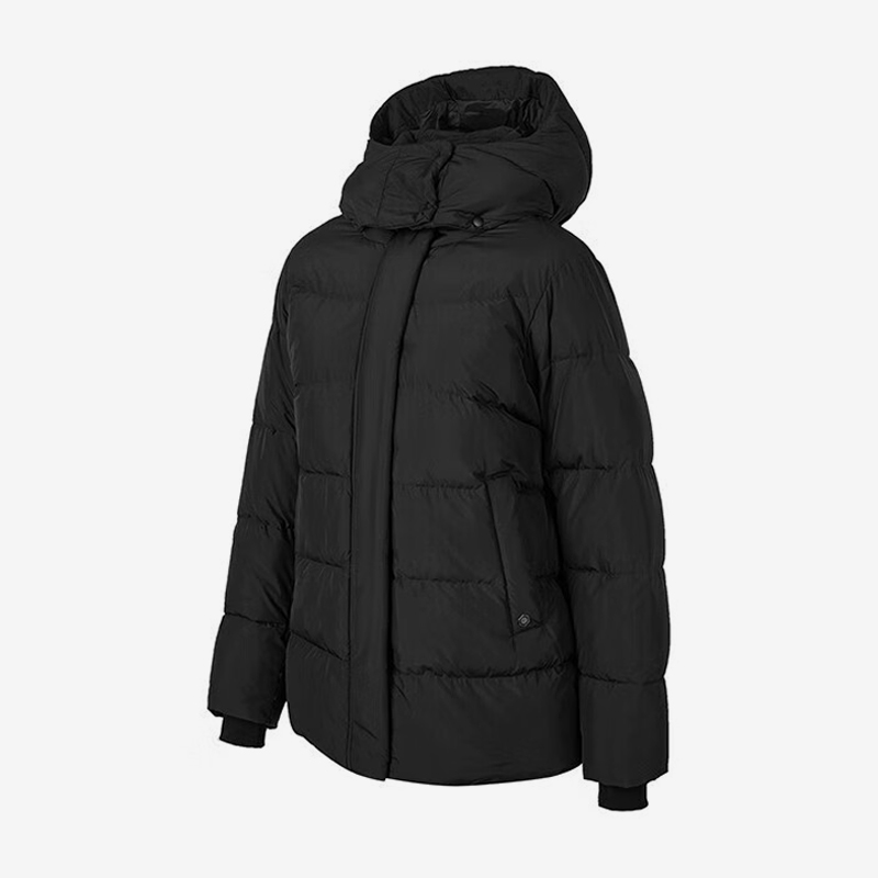 Skechers/斯凯奇正品2023冬季新款女士御寒连帽休闲羽绒服