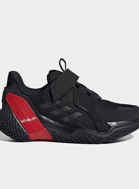 Adidas/阿迪达斯黑色红色儿童时尚潮流休闲训练舒适运动鞋G55832