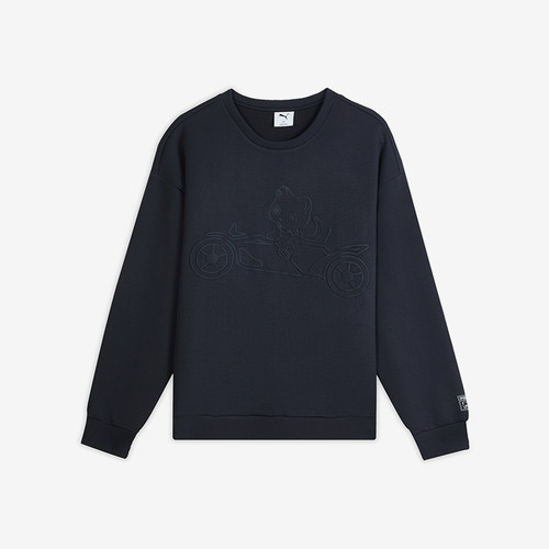 Puma/彪马正品男女时尚简约圆领保暖宽松长袖卫衣635051-16