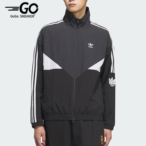 Adidas/阿迪达斯正品三叶草男女立领宽松经典梭织运动外套KC3114