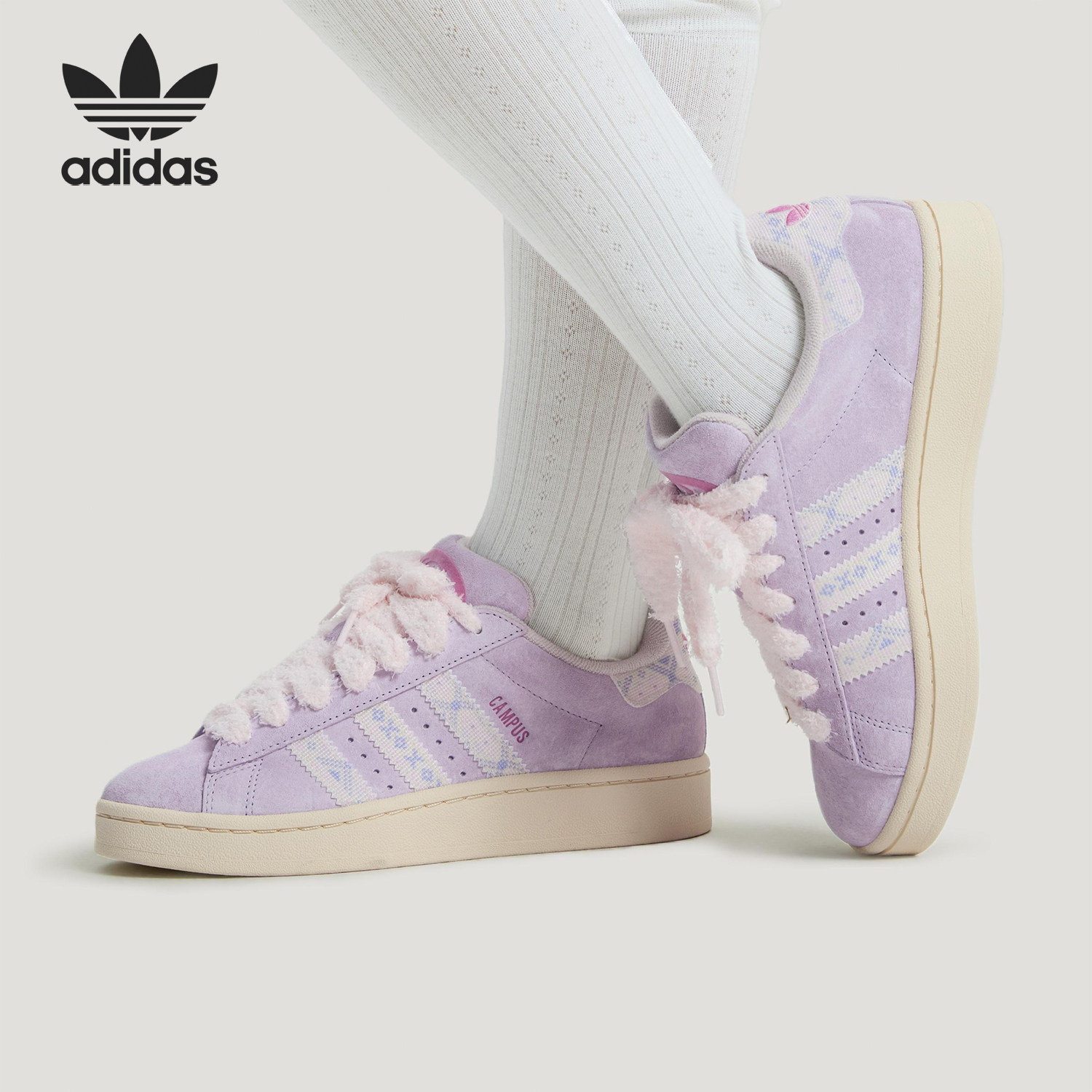 Adidas/阿迪达斯正品三叶草女士运动低帮系带经典休闲板鞋KJ4302,运动鞋new,板鞋,淘宝优惠券,粉丝福利购,淘宝优惠卷