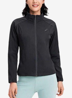 Asics/亚瑟士正品2025新款女子防泼水运动夹克外套2012D242-001
