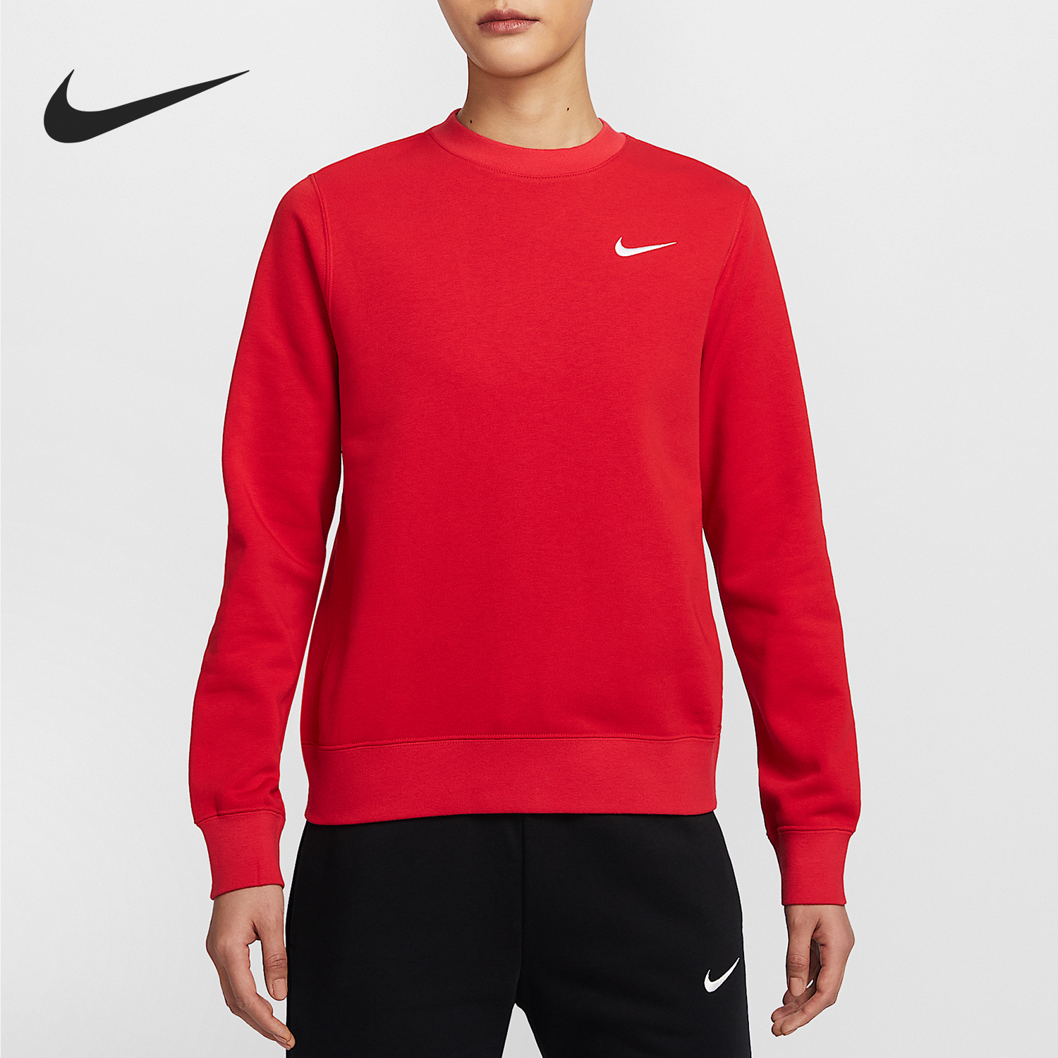 Nike/耐克官方正品2025春季新款女士针织耐穿宽松卫衣IB8752-657