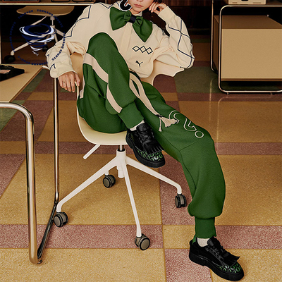 Puma/彪马正品STAFFONLY MONOPOLY男女同款针织束脚长裤539890-80