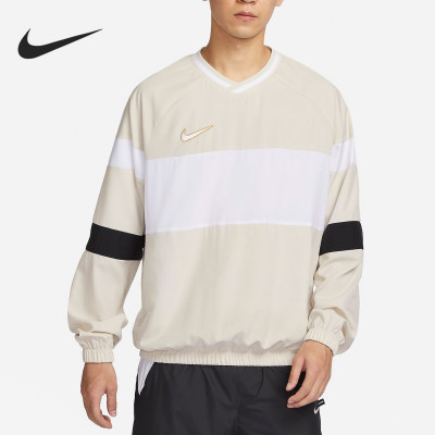 Nike/耐克正品新款男士宽松透气梭织V领套头卫衣FN2384-104