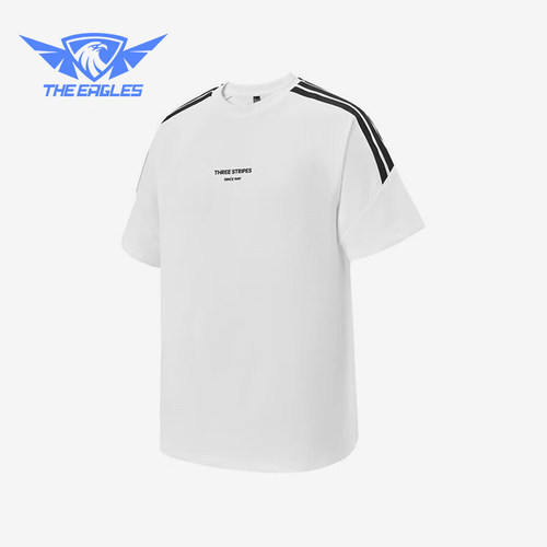 Adidas/阿迪达斯正品2025夏季款男士针织经典宽松透气短袖KB8197