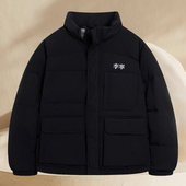 潮流立领保暖羽绒服外套AYMS061 男子运动休闲时尚 李宁正品 新款