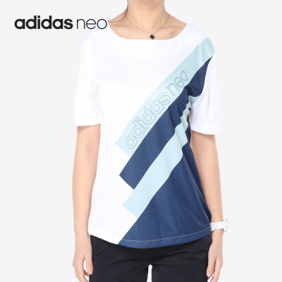 Adidas/阿迪达斯正品 女子宽松圆领休闲运动短袖T恤CV7364