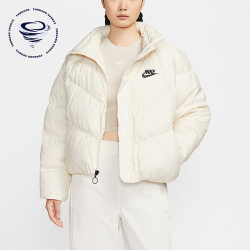 Nike/耐克正品冬季女士保暖日常休闲短款立领羽绒服IB2964-110