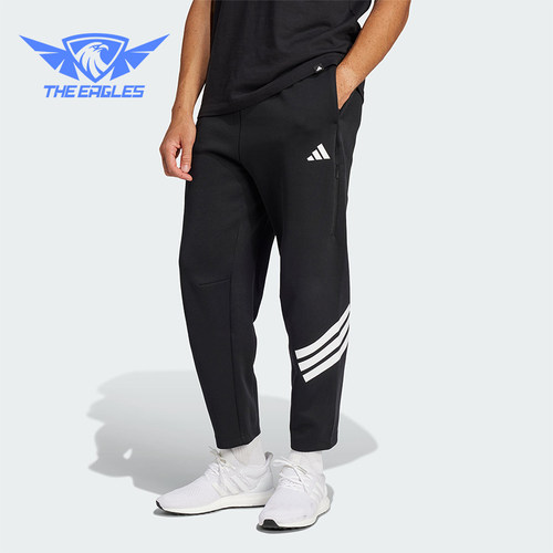 Adidas/阿迪达斯正品新款男士针织时尚经典宽松长裤JD4889