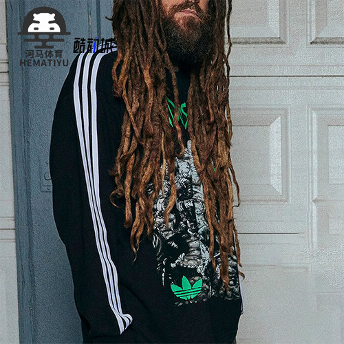 阿迪达斯男士圆领长袖T恤