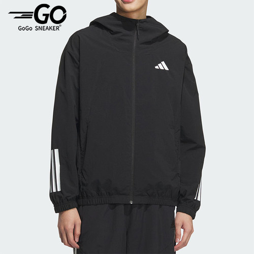 Adidas/阿迪达斯正品新款男士梭织透气经典连帽夹克外套KC3926