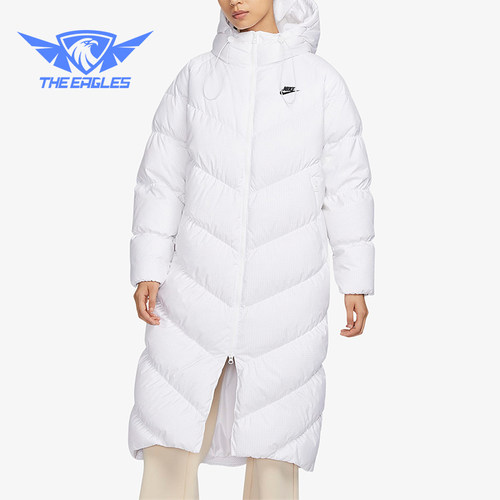 Nike/耐克正品冬季女士经典防风保暖连帽运动羽绒服FD8213-100