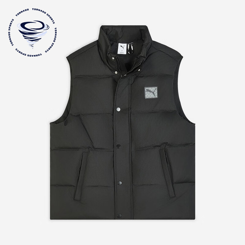 Puma/彪马正品WINTERIZED男士休闲保暖立领运动羽绒马甲635755-01