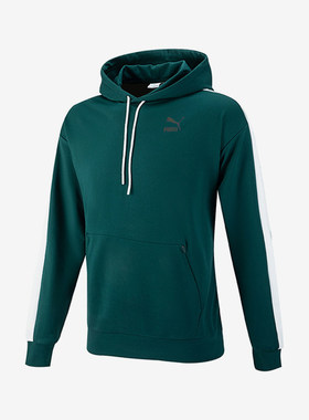 Puma/彪马正品男士纯色品牌Logo休闲连帽长袖卫衣538828-38