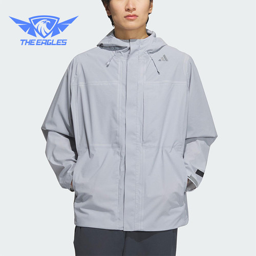 Adidas/阿迪达斯正品2025新款男士宽松户外探险运动冲锋衣JM0979