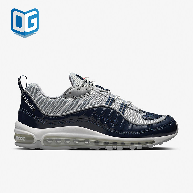 Nike/耐克正品Air Max 98男士气垫缓震耐磨跑步鞋844694-400