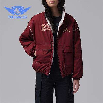 Nike/耐克正品JORDAN大童休闲双面穿运动立领耐穿外套IU5466-619