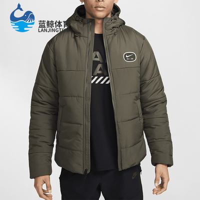 耐克男士保暖宽松复古运动棉服