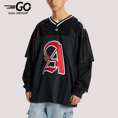 Adidas/阿迪达斯正品三叶草男士休闲运动经典长袖球衣T恤KS5328