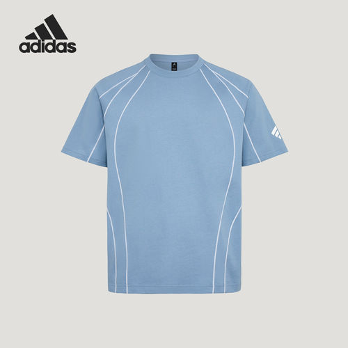 Adidas/阿迪达斯正品夏季男士宽松日常经典休闲短袖T恤KY5644