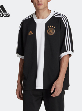 Adidas/阿迪达斯正品德国队复古半袖足球运动男子球衣HF4071
