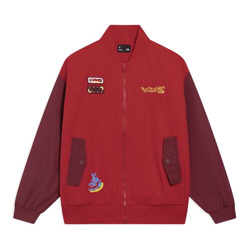 Lining/李宁正品男大童运动生活系列时尚宽松休闲短棉服YJMT003